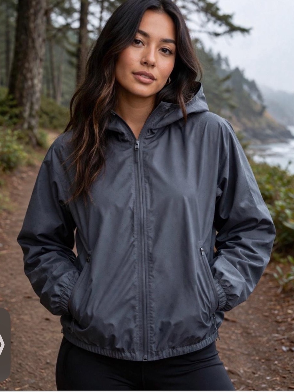 lululemon athletica Women's Gray Utility Jacket with Hood